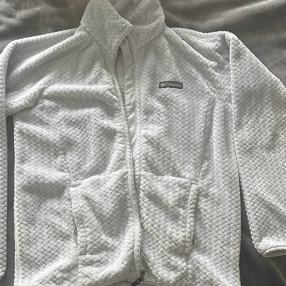 Columbia Pale Blue Fleece Jacket